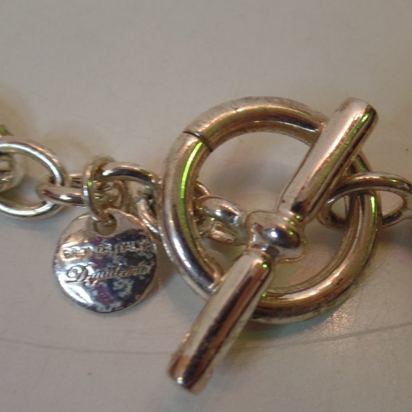 Mia Fiore Made in Italy Daydema Bronze Italy Silver Thick Chain Toggle Closure - Picture 6 of 11